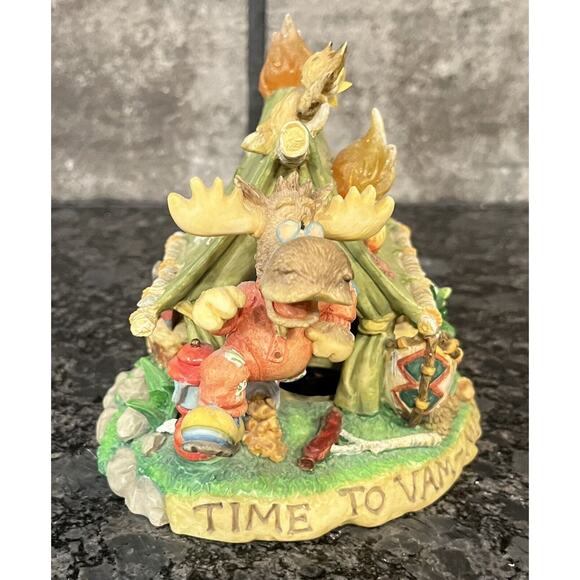 Enesco Moose Creek Crossing “Time to Vam-Moose” 1996 Nightlight #260746 - Picture 8 of 13